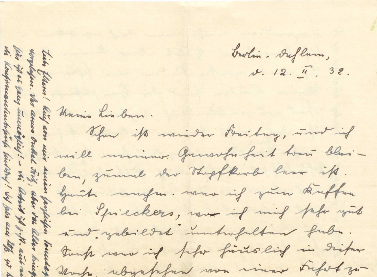 Abschrift: Briefe Else Niemöller an ihre Familie, 1933